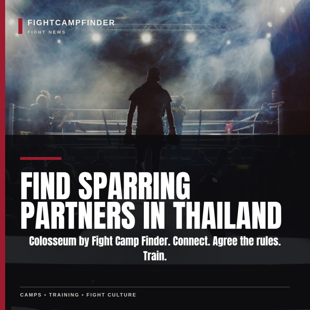 Muay Thai fighter looking for sparring partners in Thailand through Fight Camp Finder Colosseum